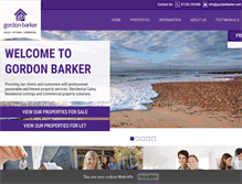 Tablet Screenshot of gordonbarker.com